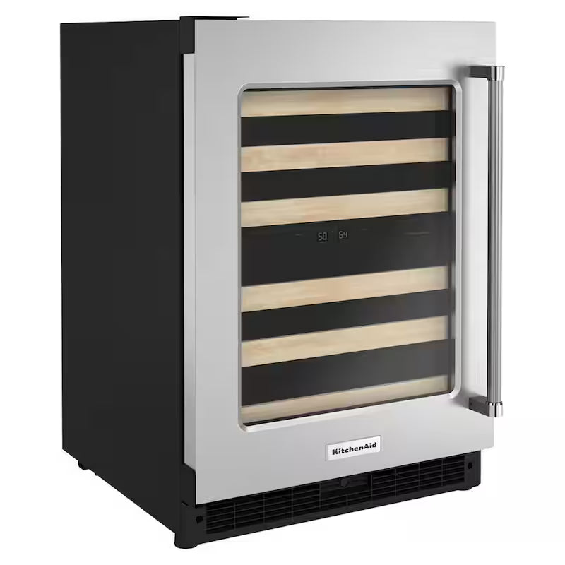 24 in. Dual Zone 46-Bottle Built-In Undercounter Wine Cooler B24750