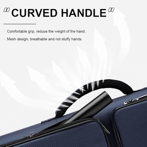 12-Hole Nylon Pool Cue Case, Black/Blue W70058