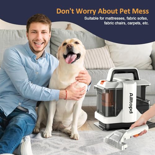 Portable Carpet & Upholstery Spot Cleaner Machine with Brushhead and Solution Z1436