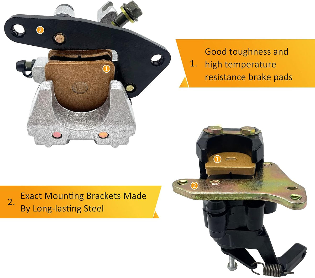 Front Left Right & Rear Brake Calipers R6811