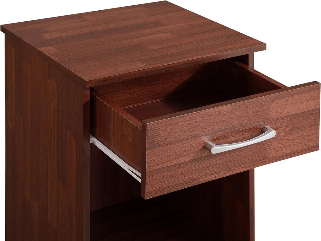 1 Drawer Cherry Nightstand T694603