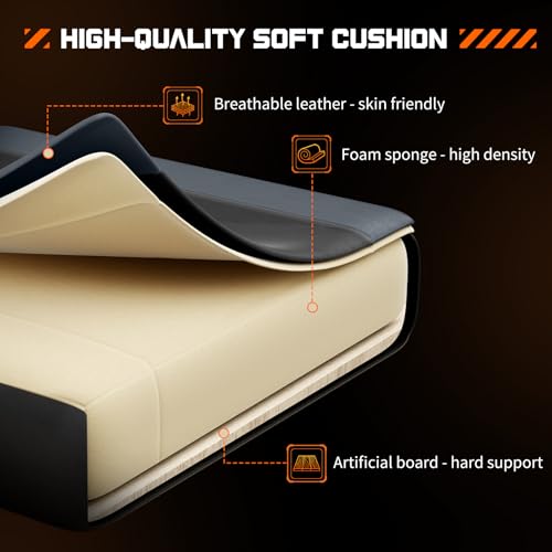 Grey PU Leather Reclining Gaming Chair with Footrest I955688