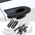 ABS Carbon Fiber Print Exterior Door Handle Cover Trim V193714