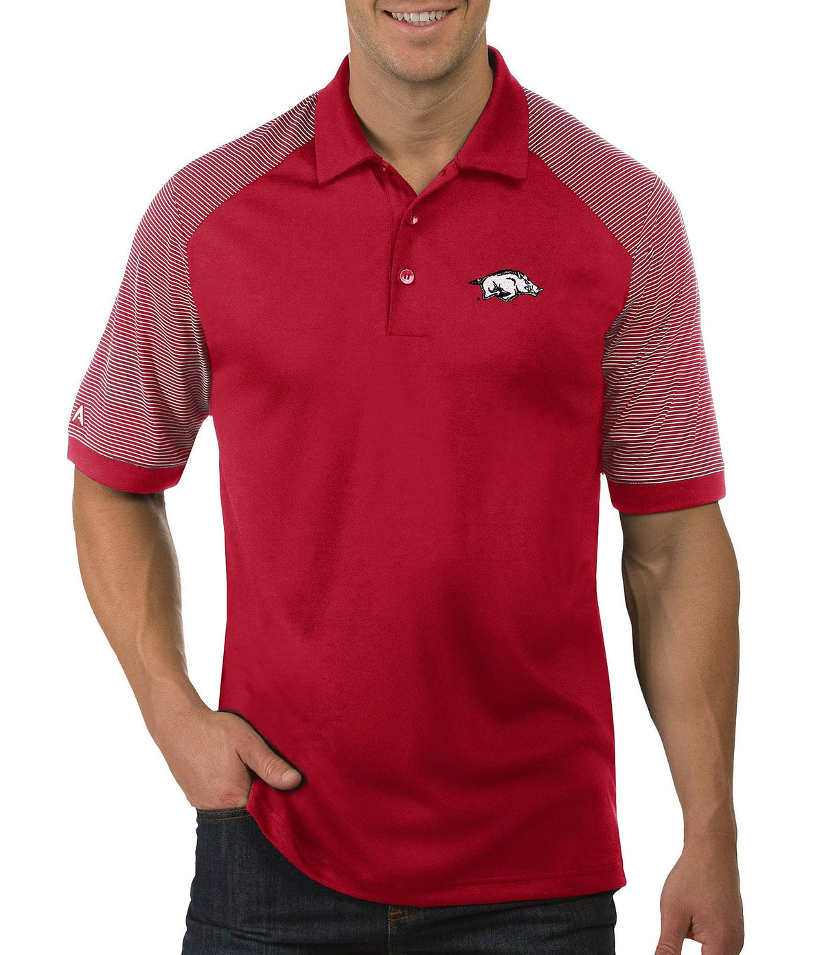 Cardinal/White Polo B80502