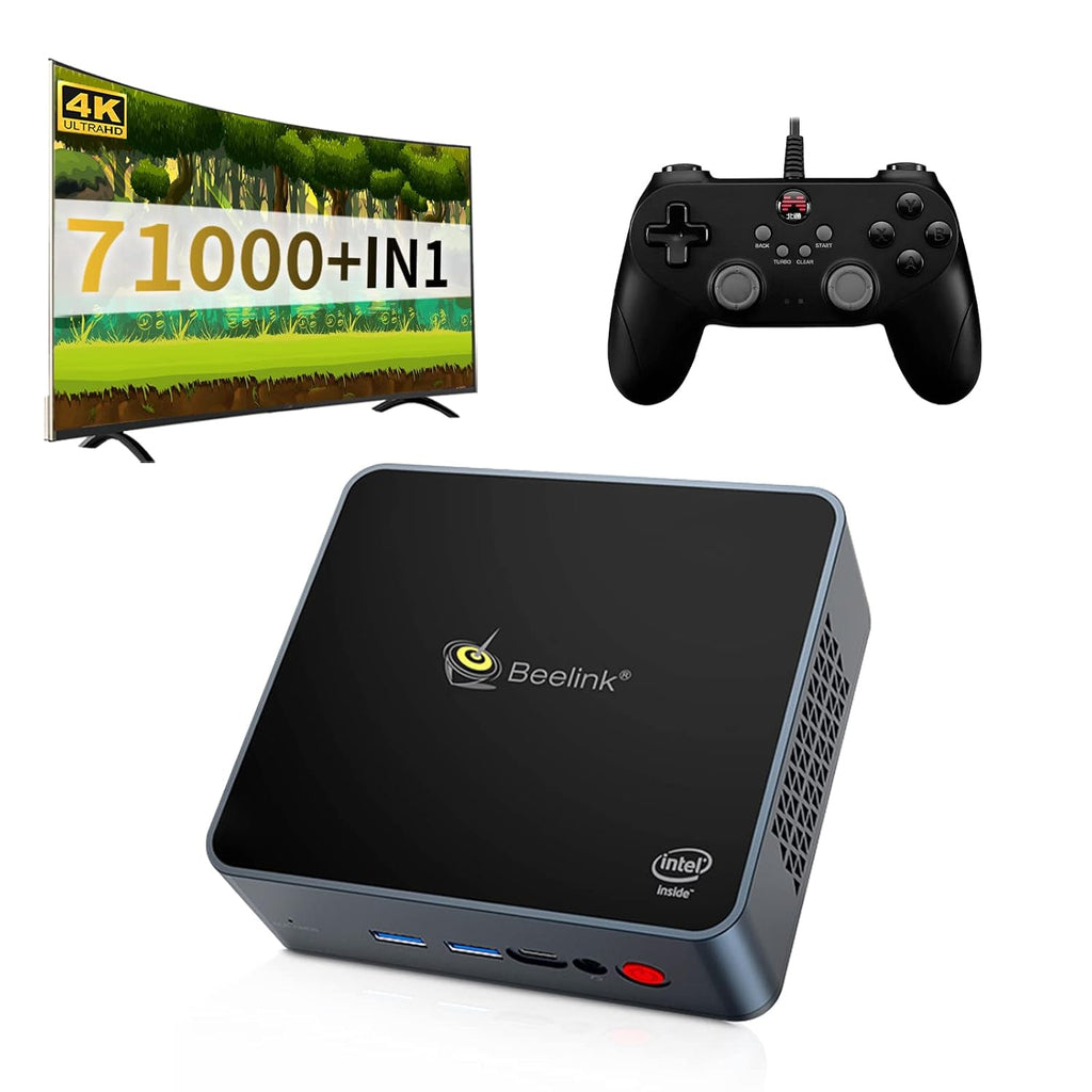 Game Console with 4K Dual Output, 2 Gamepads A728