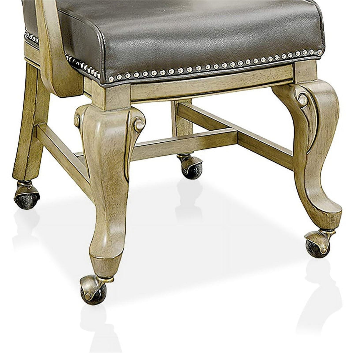 Faux Leather Gaming Chair in Gray (Set of 2) C68957