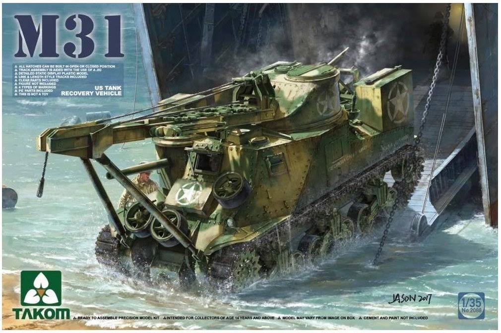 1/35 M31 US Tank Recovery Vehicle Scale Model Q4764