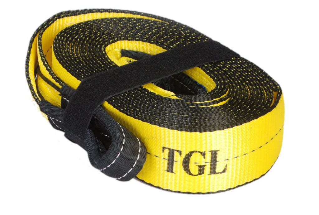 3 inch 20 Foot Tow Strap, Polyester, 30,000 Pound Capacity with Reusable Storage Strap K43584