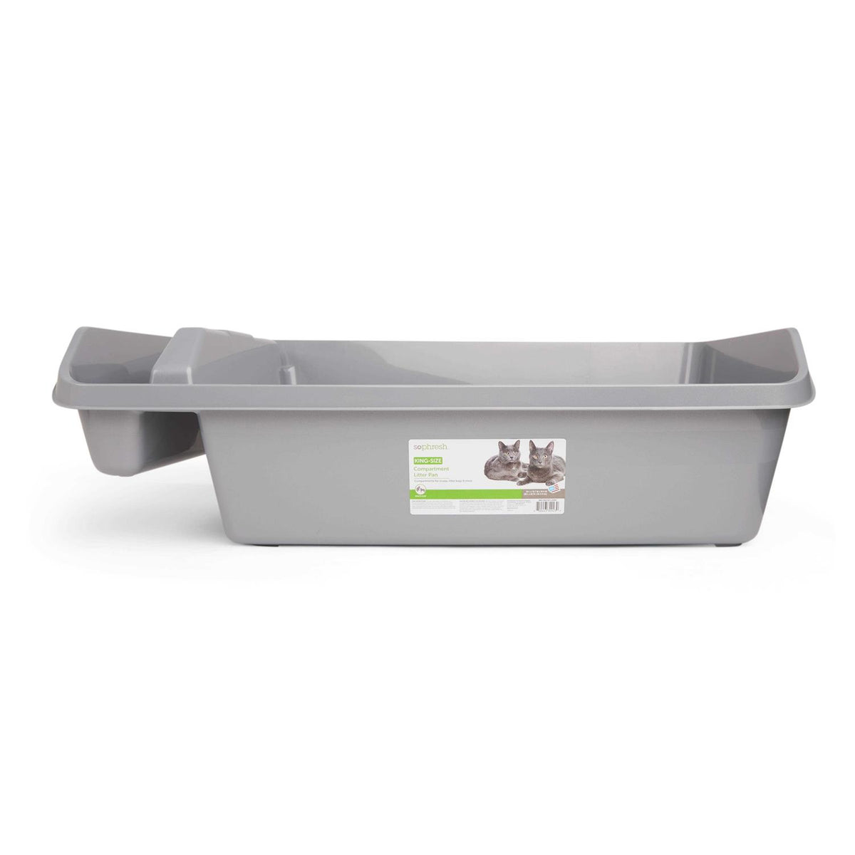 King-Size Compartment Cat Litter Pan Q5002
