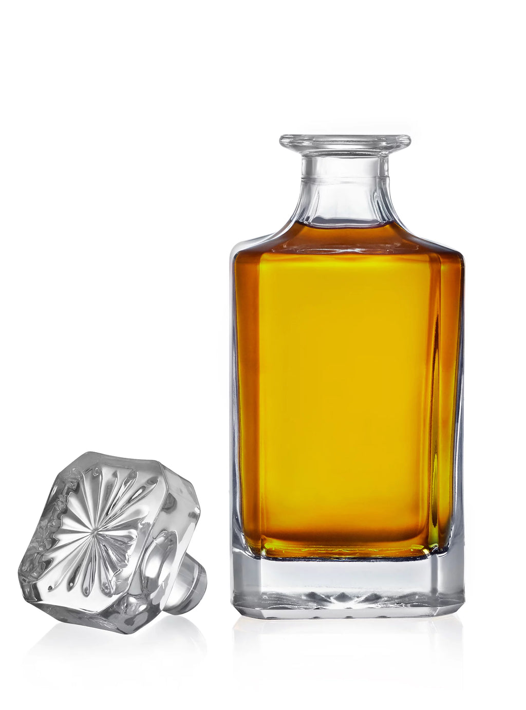 Glass Whiskey Decanter with Airtight Stopper, 750 ml, 6-Pack Q249