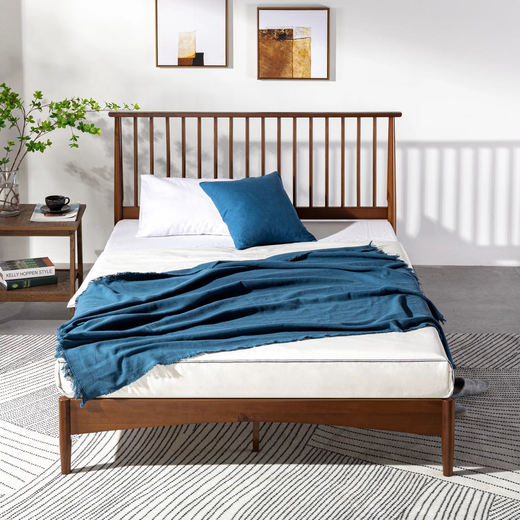 Queen Wood Platform Bed Frame I761