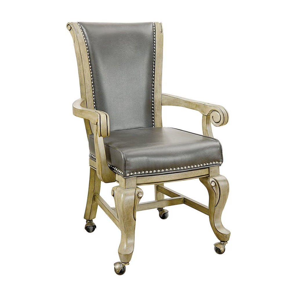 Faux Leather Gaming Chair in Gray (Set of 2) C68957