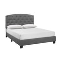 Queen Size Light Gray Upholstered Bed K419886