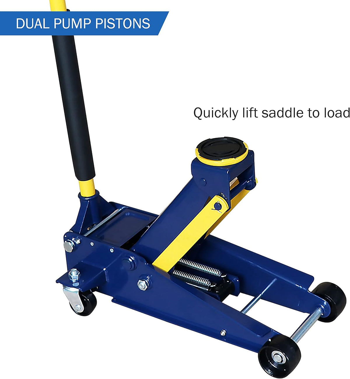 3 Ton Heavy-Duty Steel Hydraulic Floor Jack with Double Pumps O46193