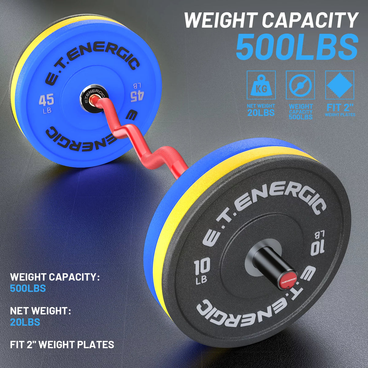 Olympic Curl Bar 500 lb Capacity F907
