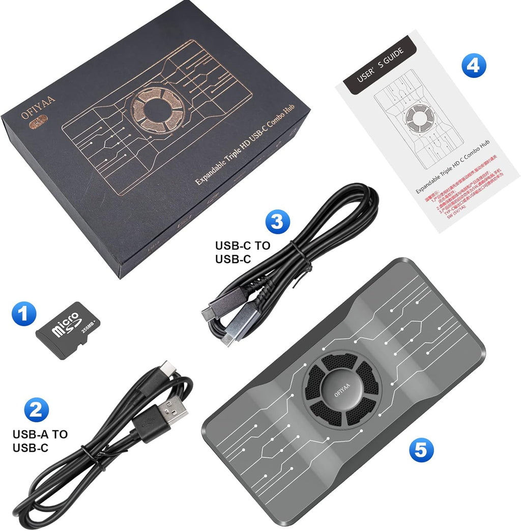 USB 3.0 Docking Station with RGB Cooling Fan I200
