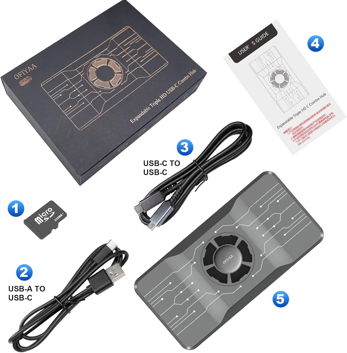 USB 3.0 Docking Station with RGB Cooling Fan I200