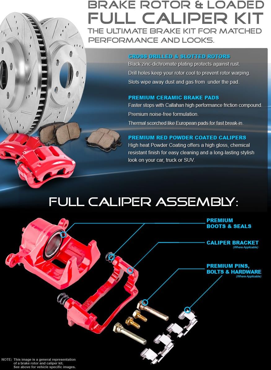 Brake Rotors + Ceramic Pads + Clips W97813