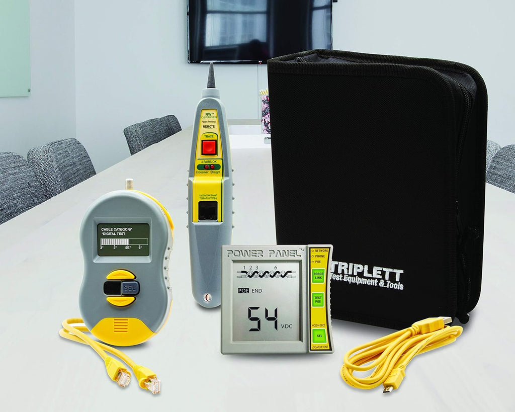 Testing Kit with Ethernet Cable Verifier and Coax Tester V248