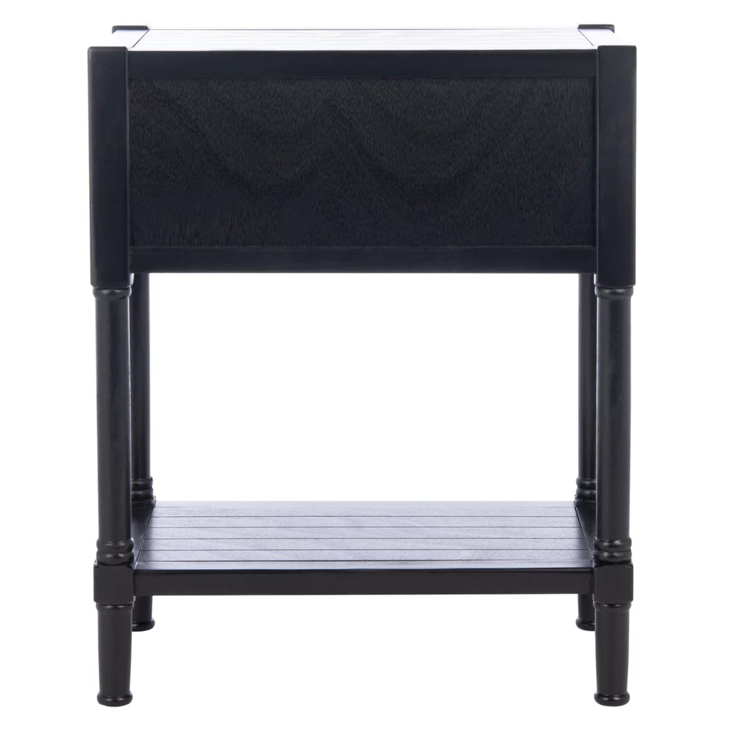 Black 3 Drawer Console Table U65775