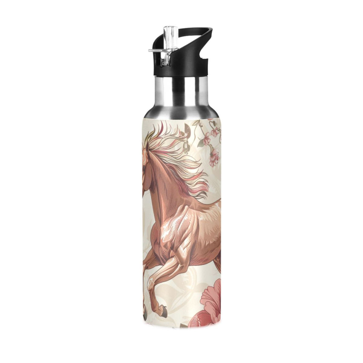Insulated Thermos Stainless Steel Water Bottle with Straw Lid Flask, 20 oz S9643