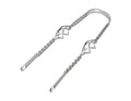 Chrome Twisted Lowrider Bicycle Fender Braces (20") M23593