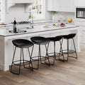 White 30" Bar Height Swivel Barstools Set of 4 H16929