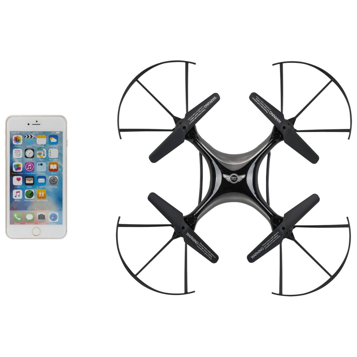 Quadcopter Drone with Wi-Fi Camera - Black Y533441