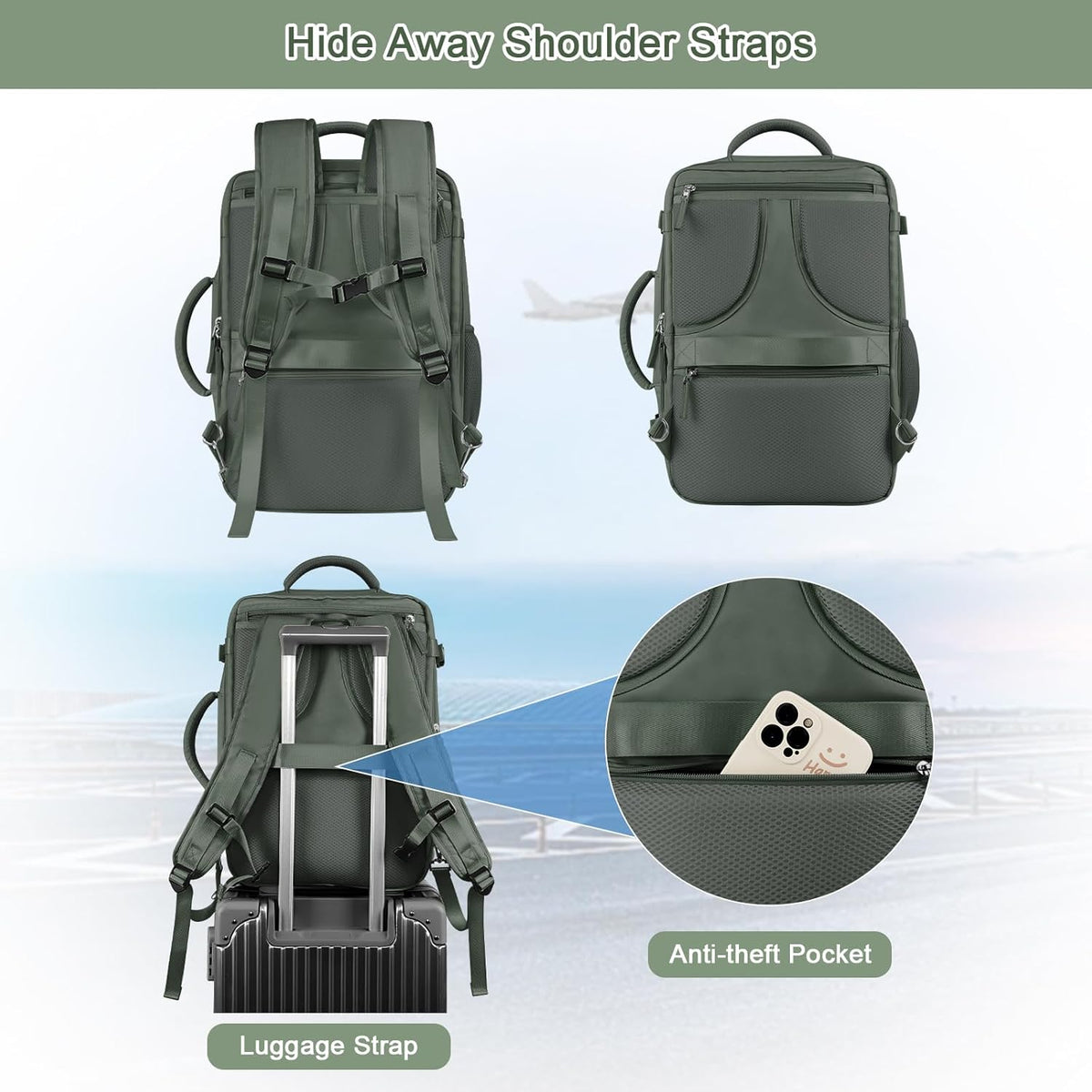40L Waterproof Laptop Backpack P18526