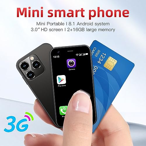 3G Mini Smartphone, 3 Inch Dual SIM Android Cell Phone, 2GB RAM 16GB, Purple H774246