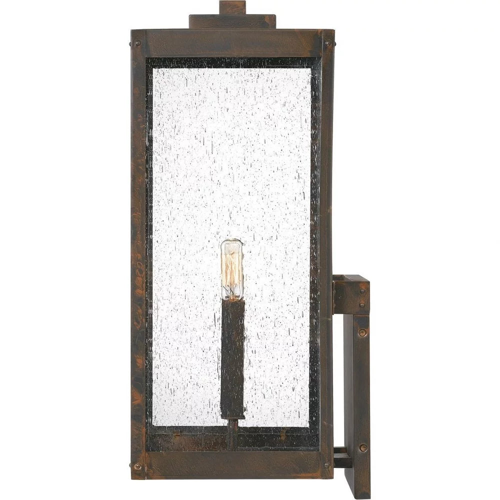 2-Light Extra Large Outdoor Wall Lantern with Clear Beveled Glass Panels L391