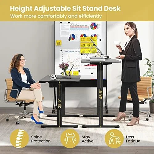 Height Adjustable Electric Standing Desk with Splice Board U651086