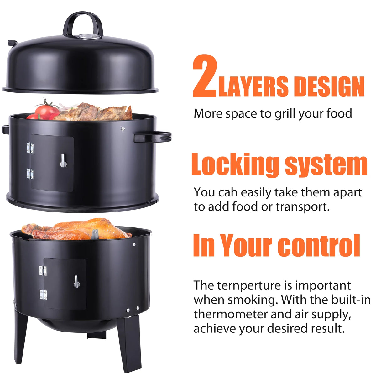 Portable Charcoal BBQ Grill Z119