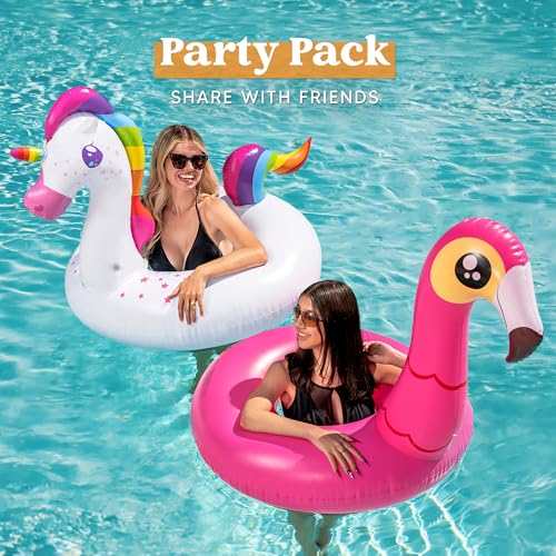 2-Pack Flamingo Unicorn Pool Float Y83439