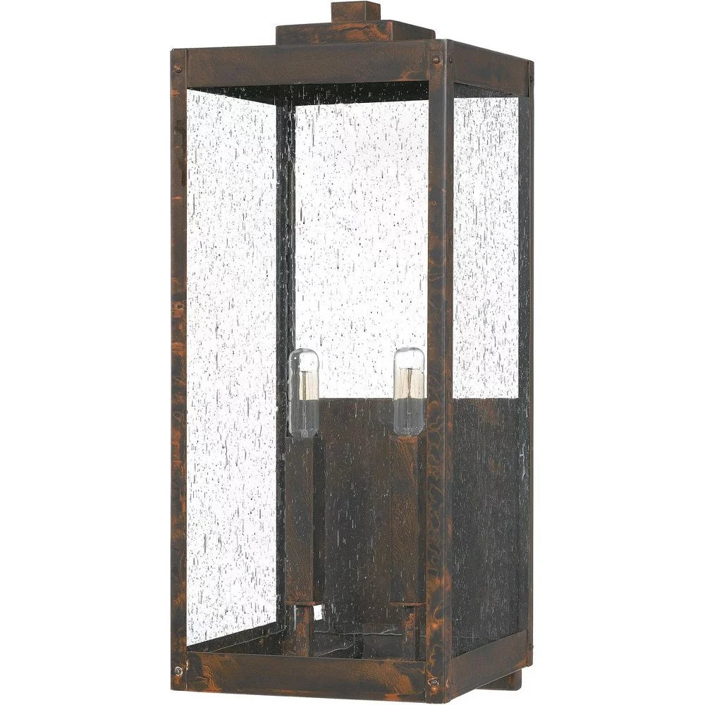2-Light Extra Large Outdoor Wall Lantern with Clear Beveled Glass Panels L391