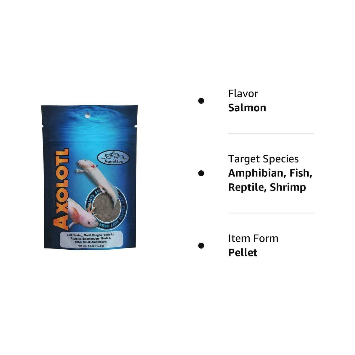 Soft Pellets for Axolotls Moist Sinking Diet U14018