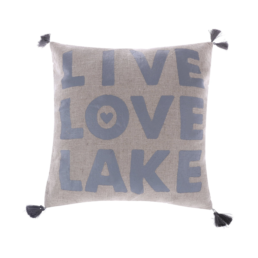 Decorative Pillow 20 x 20in Natural and Blue Y562