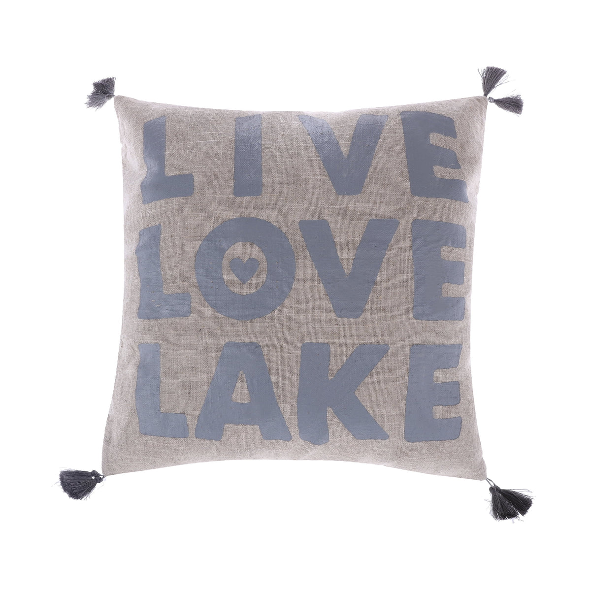 Decorative Pillow 20 x 20in Natural and Blue Y562
