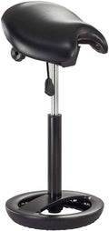 Black Vinyl Saddle Seat Stool G502