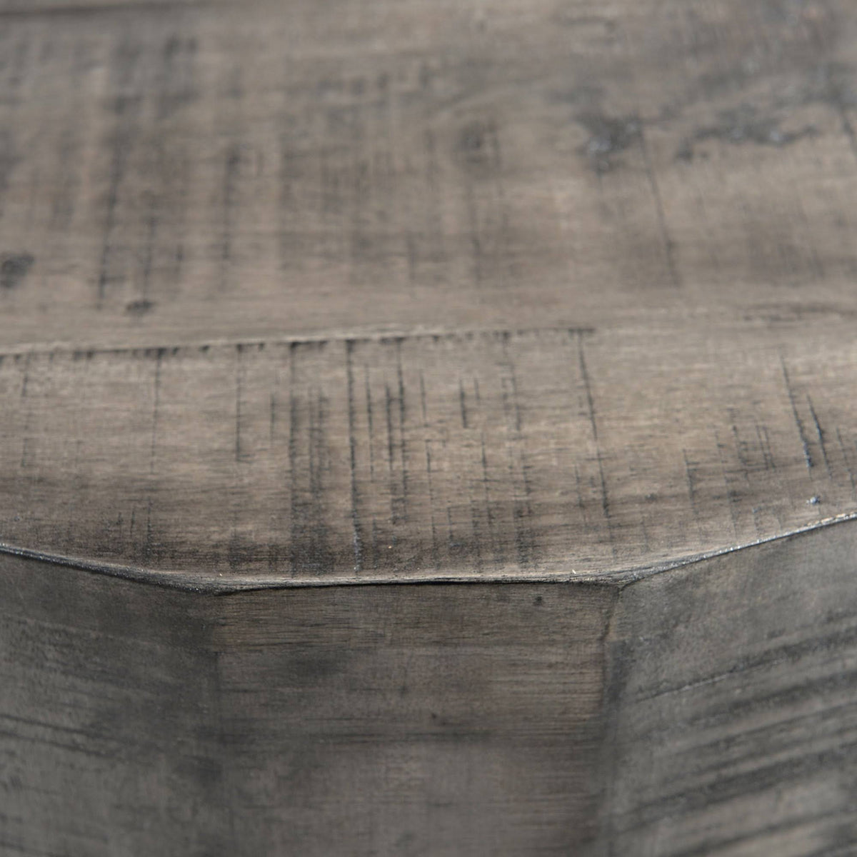 Distressed Grey Accent Table U91779