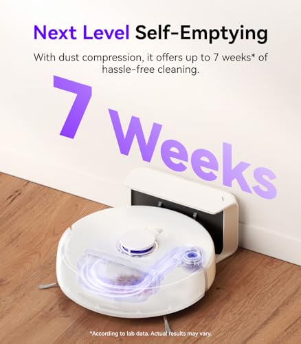 Robot Vacuum and Mop, 7800Pa Suction, LiDAR Navigation H3707