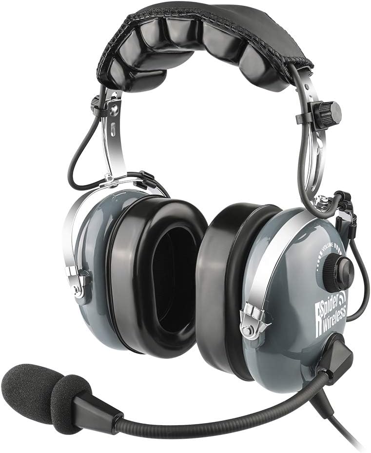 24db Noise Cancelling Aviation Headset with Carrying Case L584