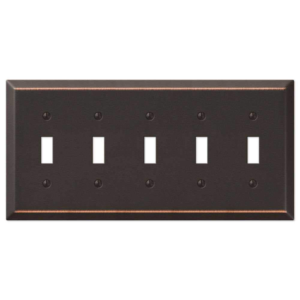 Century Wallplate 5 Toggle V635464