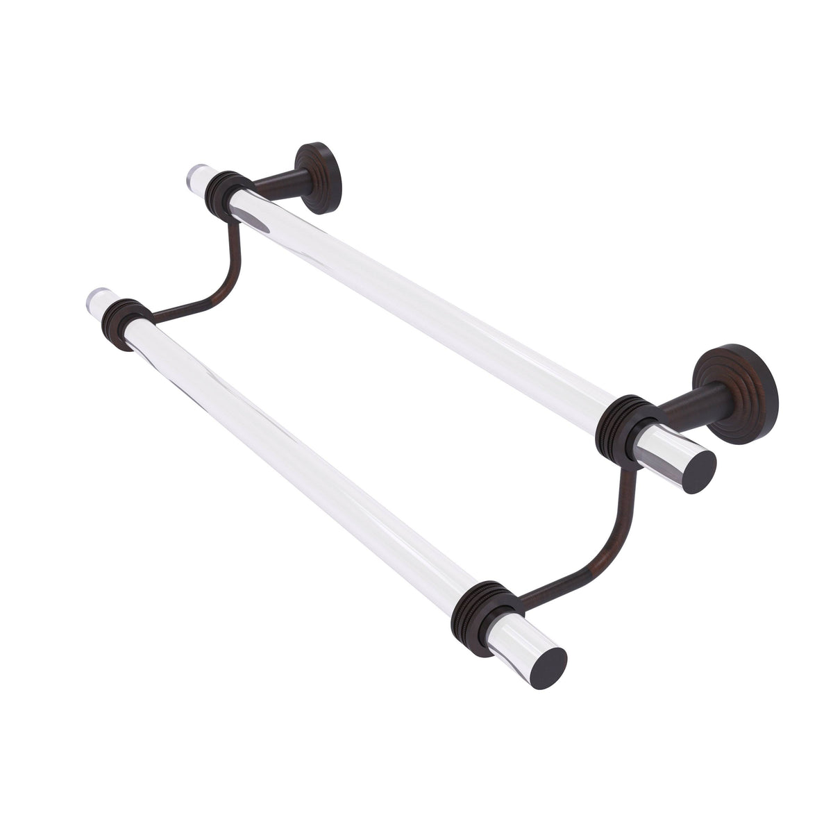 24 in. Double Towel Bar with Dotted Accents Venetian Bronze L38191