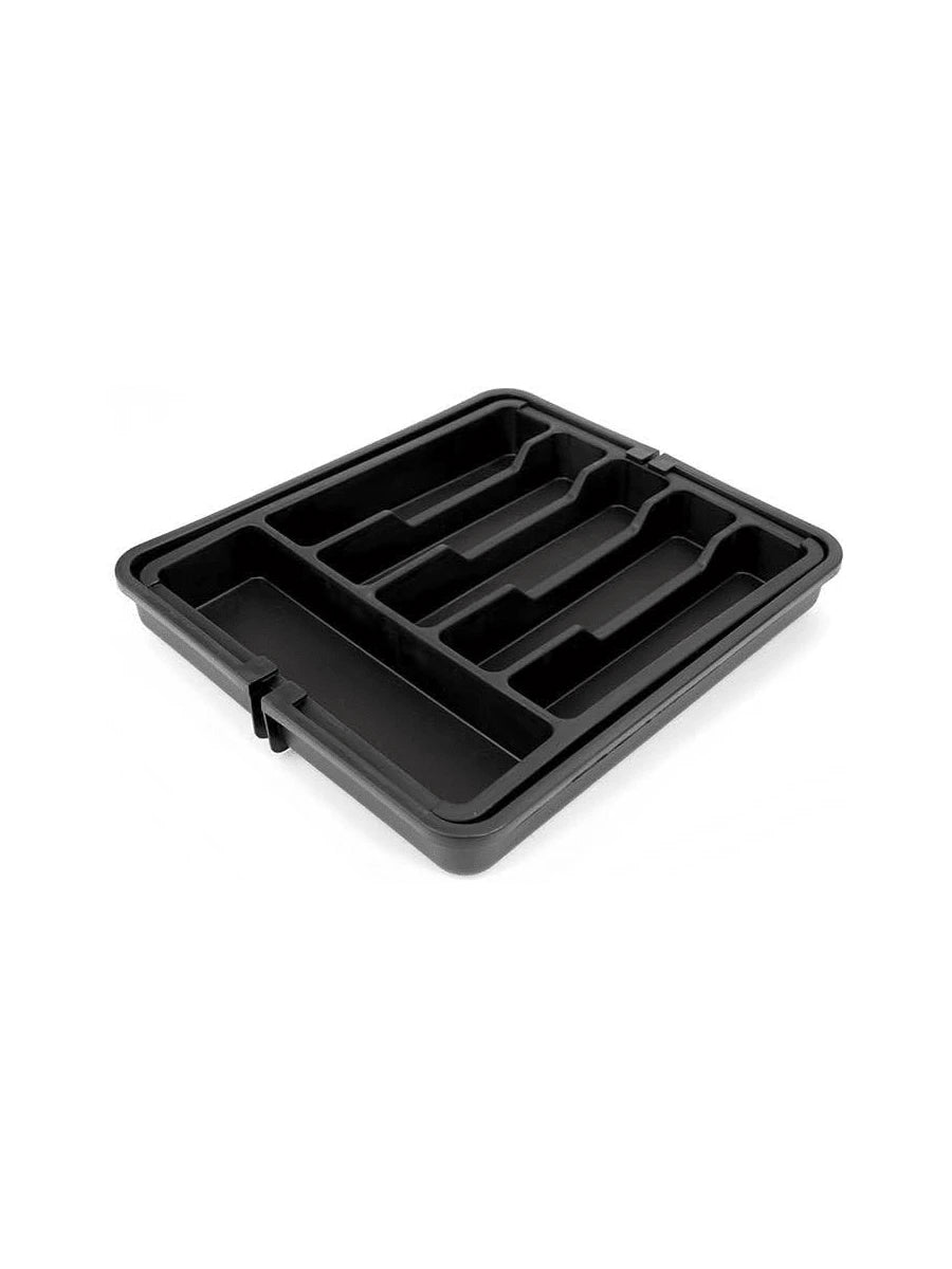 Expandable Black Silverware Utensil Organizer R122