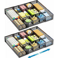 Mesh Drawer Organizer with 10 Adjustable Compartments D389