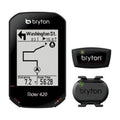 Black GPS Cycling Bike Computer with Cadence and HRM Sensors Bundle E408