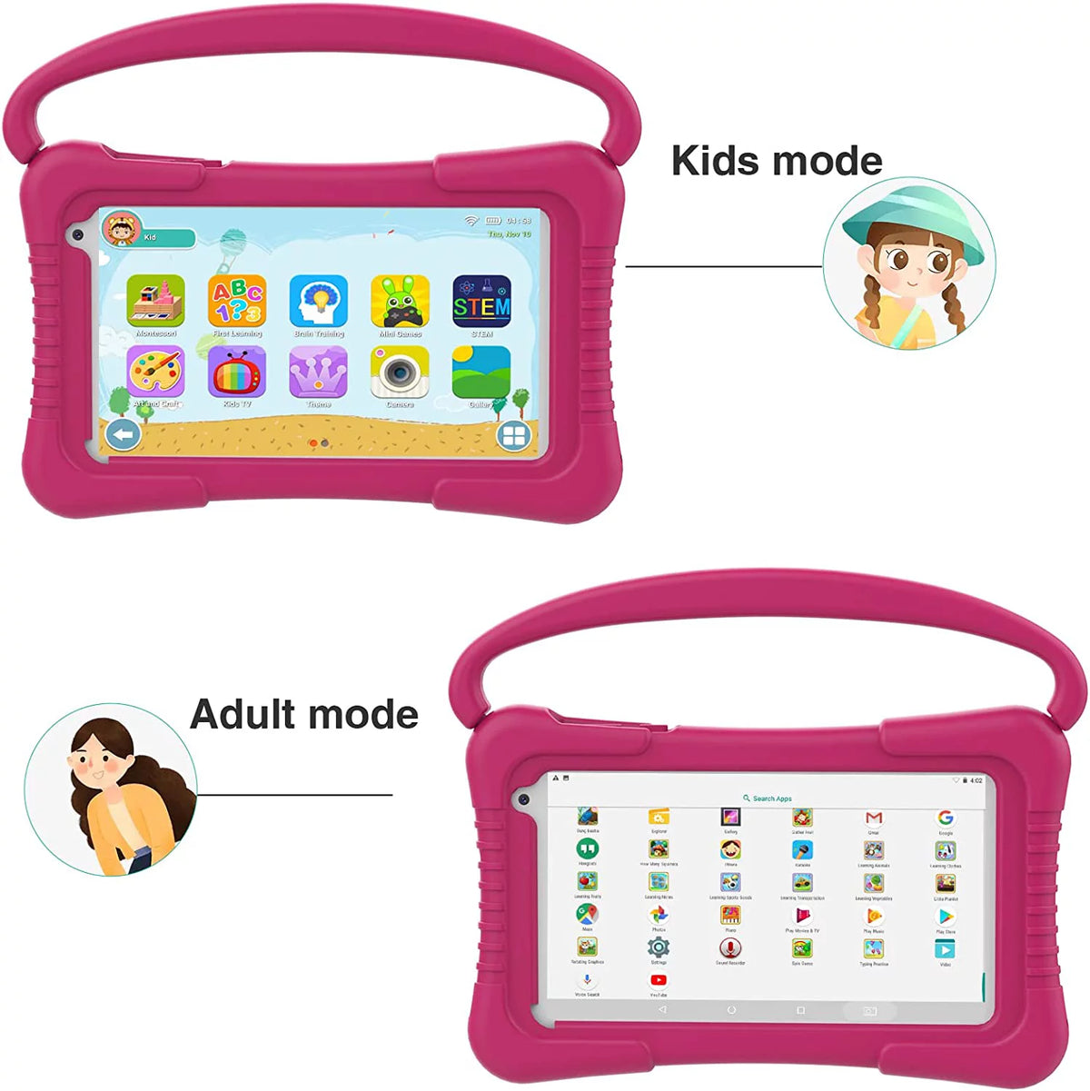 7 inch Kids Tablet 32G Android 11 2GB RAM Dual Camera B81463