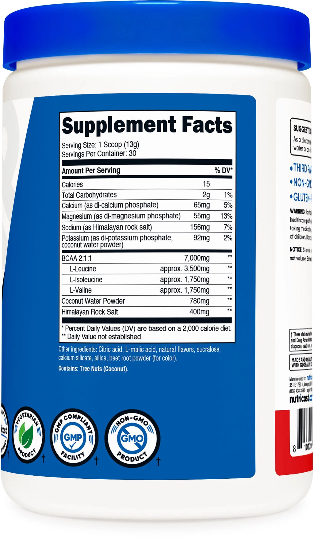 BCAA Hydration Powder Fruit Punch 30 Servings L973112