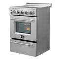 24 Freestanding Electric Range with 4 Element Burners in Stainless Steel J1158